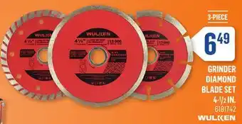 Canac Wulken grinder diamond blade set 4-1/2 in offer