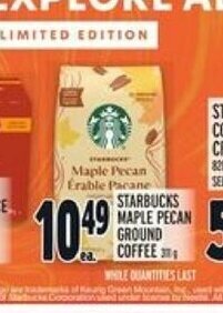 Metro Starbucks Maple Pecan Ground Coffee offer