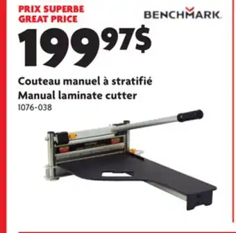 Home Hardware Manual laminate cutter offer