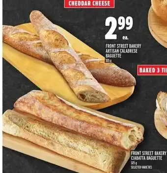 Metro Front Street Bakery Artisan Calabrese Baguette offer