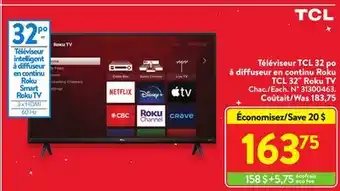 Walmart Tcl 32 roku tv offer