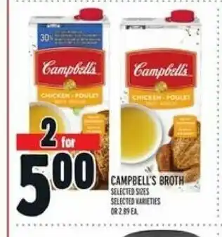 Metro Camobell's Broth offer