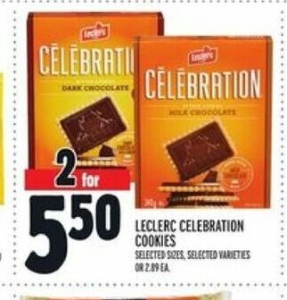 Metro Leclerc Celebration Cookies offer