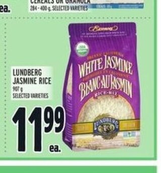 Metro Lundberg Jasmine RIce offer