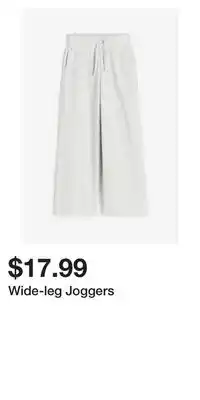 H&M Wide-leg joggers offer