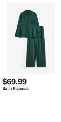H&M Satin pajamas offer