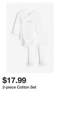 H&M 2-piece cotton set offer