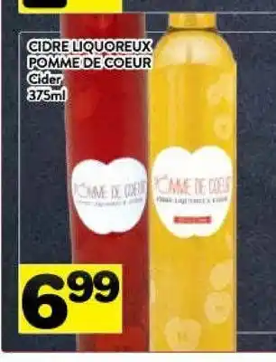 Supermarché PA Pomme de coeur cider offer