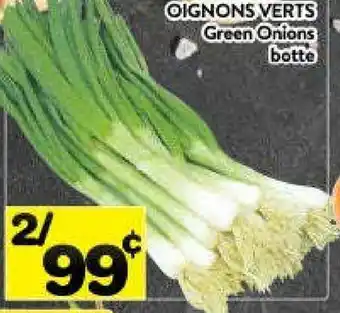 Supermarché PA Green onions offer