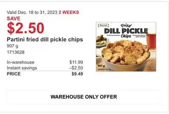 Costco Friend dill pickle chips offer