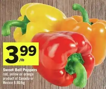 IGA Sweet Bell Peppers red, yellow or orange offer