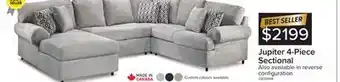 Leon's Jupiter 4-piece sectional with left-facing chaise - ash offer