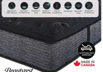 Leon's Beautyrest world class grandeur medium queen mattress offer