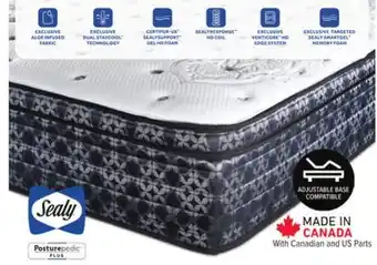 Leon's Sealy posturepedic plus sterling series - hugo medium eurotop queen mattress offer