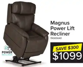 Leon's Magnus power-lift recliner chair - grey offer