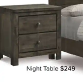 Leon's Cabin night table - grey offer