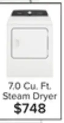 Leon's Whirlpool white electric steam dryer with moisture sensing (7.0 cu.ft.) - ywed5050lw offer