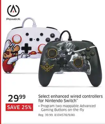 The Source Powera select enhanced wired controllers for nintendo switch offer