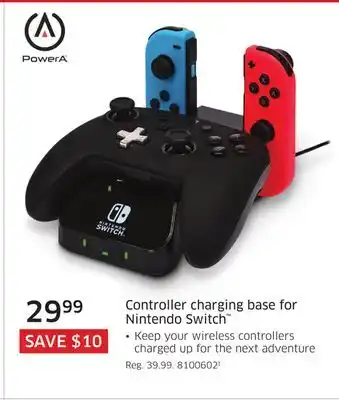 The Source Power a controller charging base for nintendo switch offer