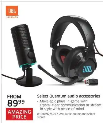 The Source Jbl select quantum audio accessories offer