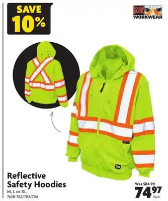 Home Hardware Reflective safety hoodies offer
