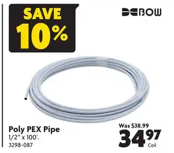 Home Hardware Poly pex pipe offer