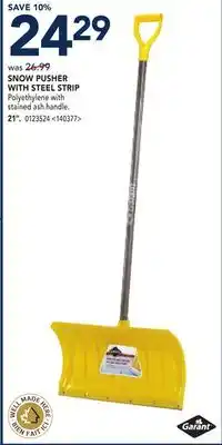 RONA 21 snow pusher with steel strip offer