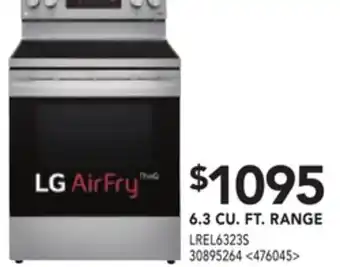 RONA 6.3 cu. ft. range offer