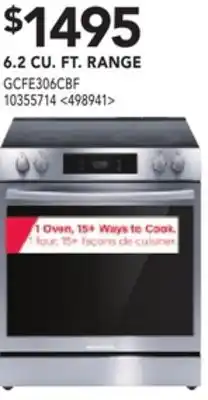 RONA Frigidaire gallery 6.2 cu. ft. range offer