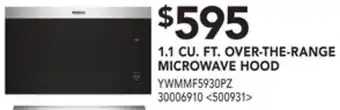 RONA Whirlpool 1.1 cu. ft. over the range microwave hood offer