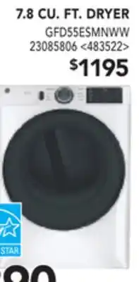 RONA 7.8 cu. ft. dryer offer