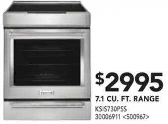 RONA Kitchenaid 7.1 cu. ft. range offer