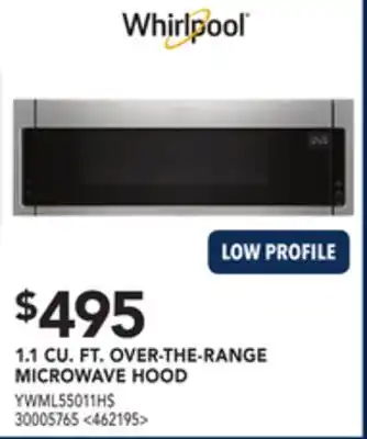 RONA Whirlpool 1.1 cu ft. over the range microwave hood offer
