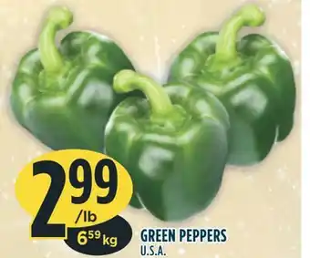Marché Adonis Green peppers offer
