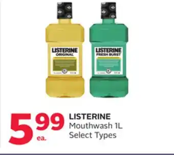 Rexall Listerine mouthwash offer