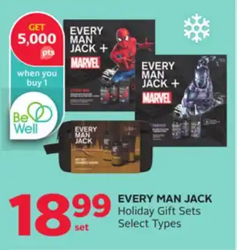 Rexall Every man jack holiday gift sets offer