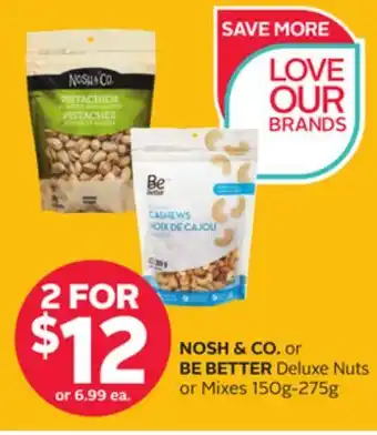 Rexall Nosh & co. or be better deluxe nuts or mixes offer
