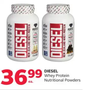 Rexall Diesel whey protein nutritional powders offer