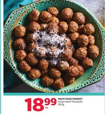 Rexall M & m food market sirloin beef meatballs offer