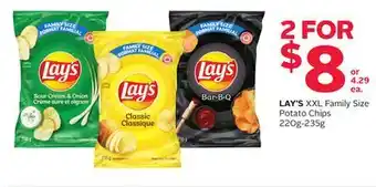 Rexall Lay's xxl family size potato chips offer