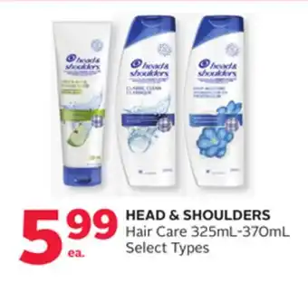 Rexall Head & shoulders hair care offer