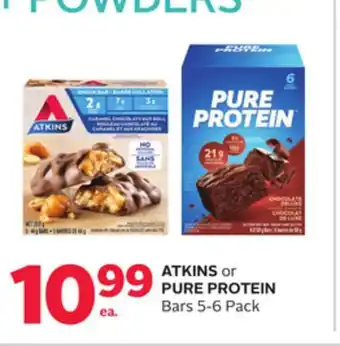 Rexall Atkins or pure protein bars 5-6 pack offer