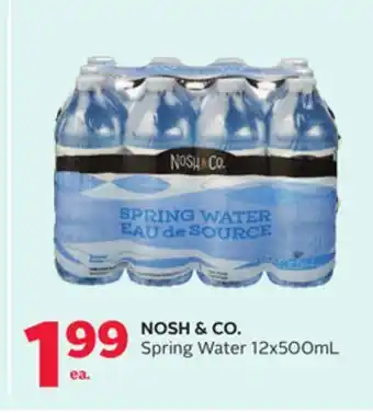 Rexall Nosh & co. spring water offer