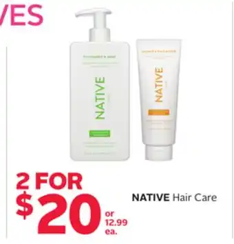 Rexall Native hair care offer