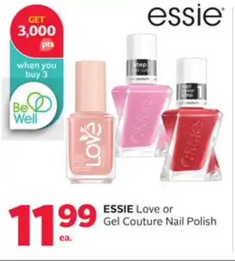 Rexall Essie love or gel couture nail polish offer