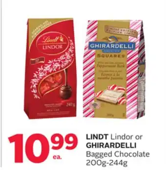Rexall Lindt lindor or ghirardelli bagged chocolate offer
