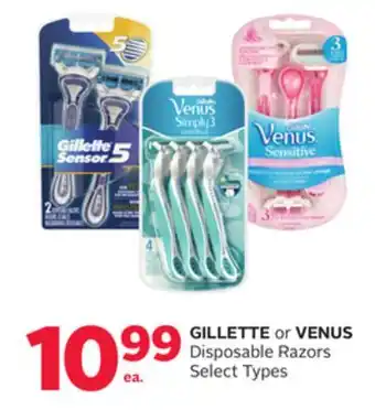 Rexall Gillette or venus disposable razors offer