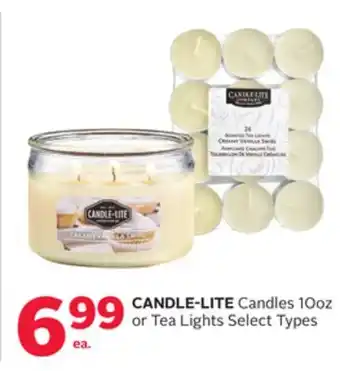 Rexall Candle-lite candles 10oz or tea lights offer