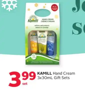 Rexall Kamill hand cream 3x30ml gift sets offer