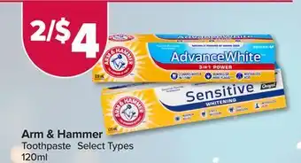 PharmaChoice Arm & hammer toothpaste offer